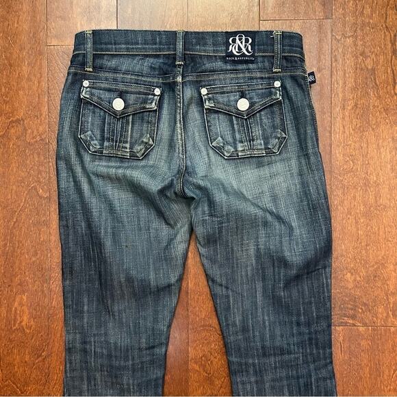 Rock & Republic Women’s Low Rise Jeans with a Bit of Flare, Y2K Style, Size 26 - Picture 9 of 16